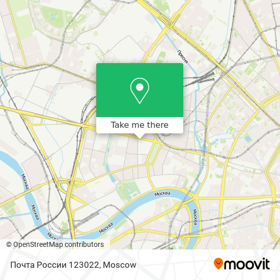 Почта России 123022 map