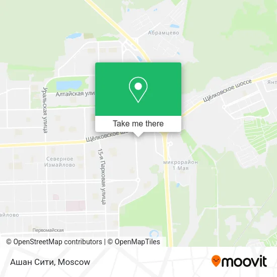 Ашан Сити map