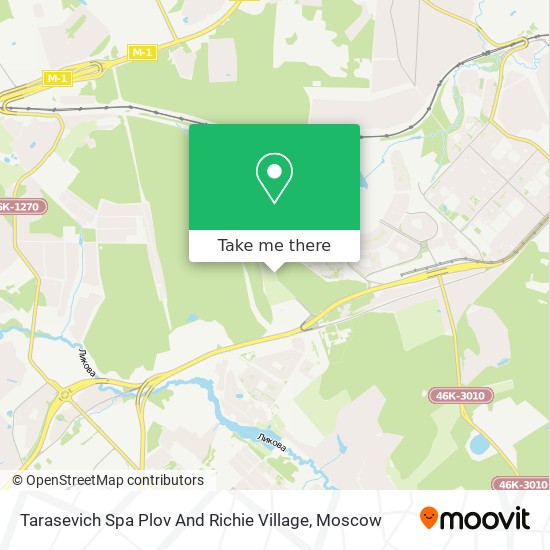 Tarasevich Spa Plov And Richie Village map