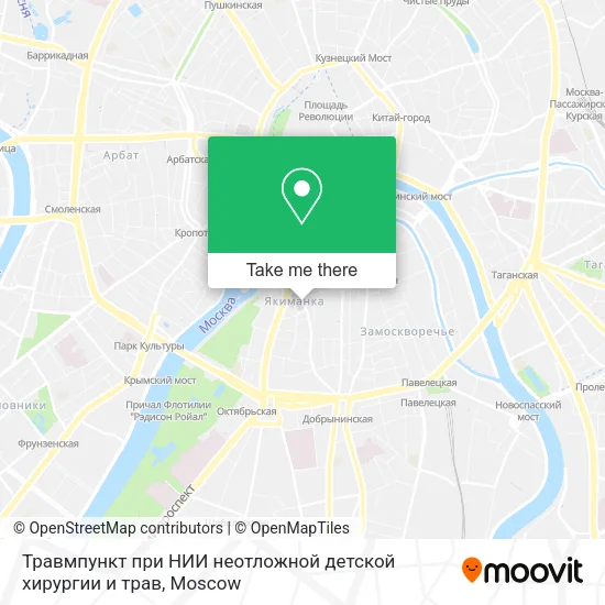 Травмпункт при НИИ неотложной детской хирургии и трав map