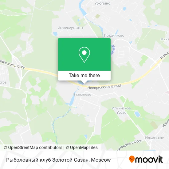 Рыболовный клуб  Золотой Сазан map