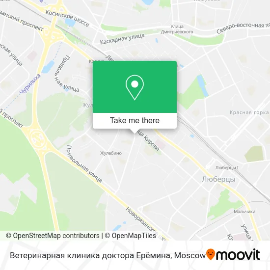 Ветеринарная клиника доктора Ерёмина map