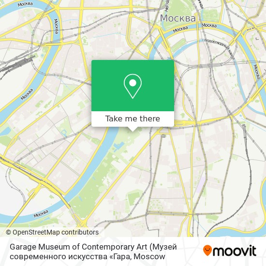 Garage Museum of Contemporary Art map