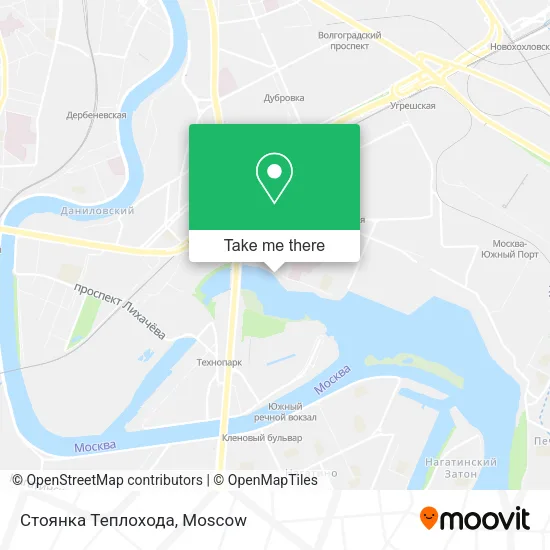 Стоянка Теплохода map