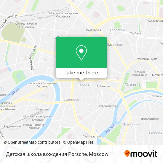 Детская школа вождения Porsche map