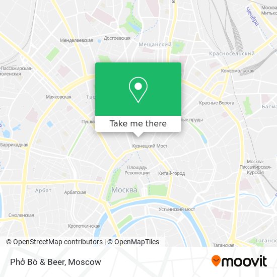Phở Bò & Beer map