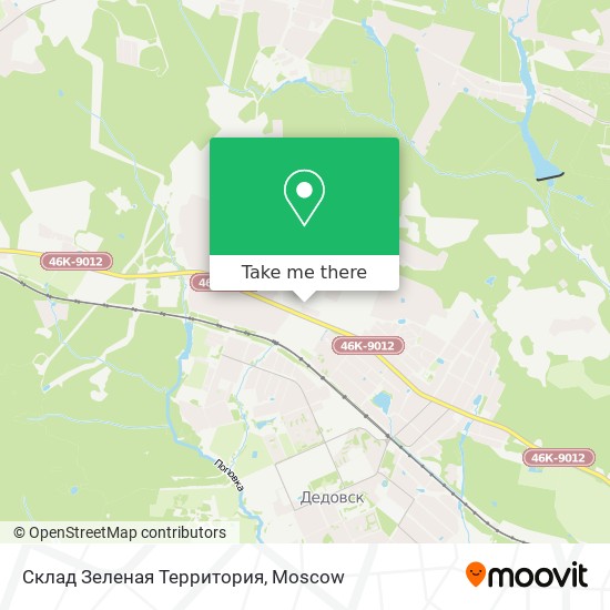 Склад  Зеленая Территория map