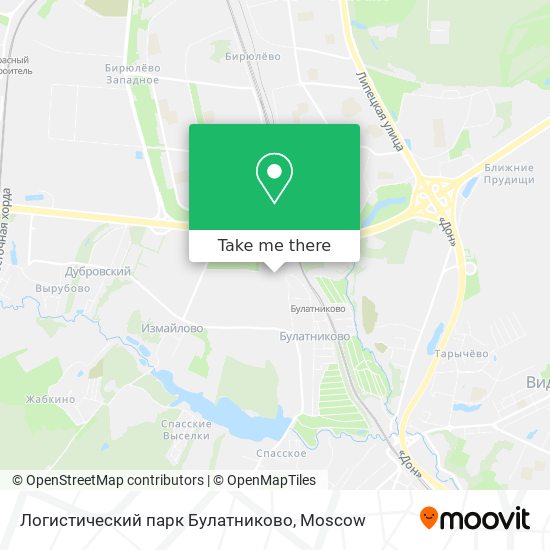 Логистический парк  Булатниково map