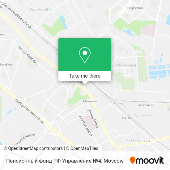Пенсионный фонд РФ Управление №4 map