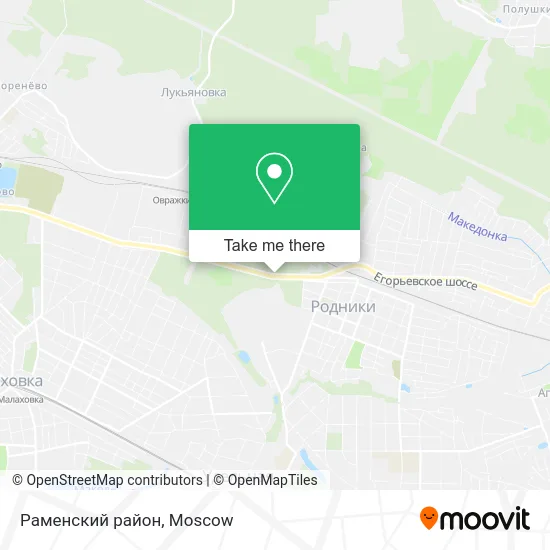 Раменский район map