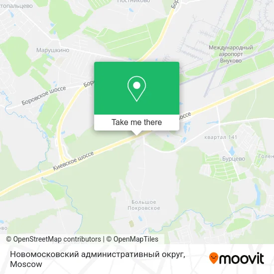 Новомосковский административный округ map