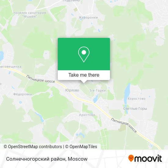 Солнечногорский район map
