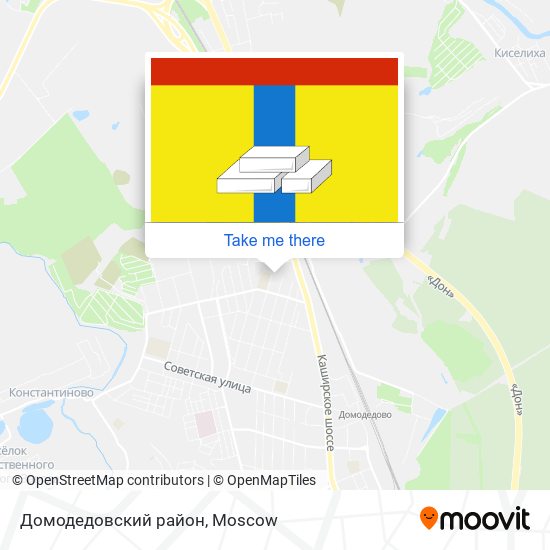 Домодедовский район map