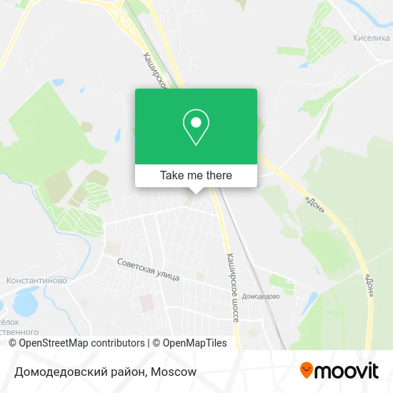Домодедовский район map