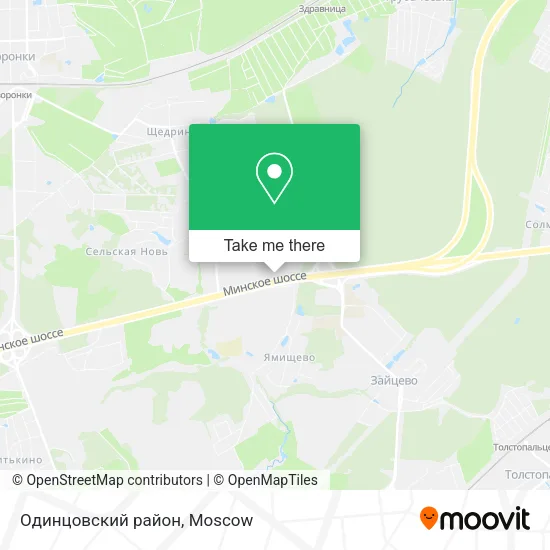 Одинцовский район map