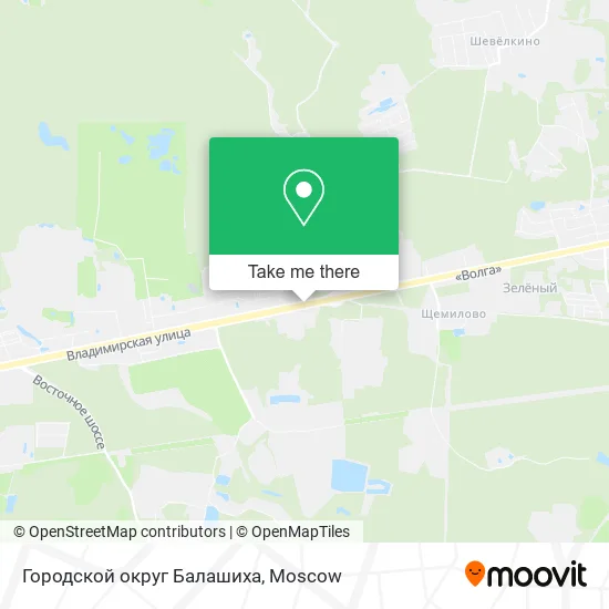 Городской округ Балашиха map