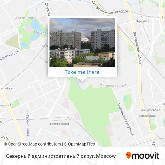 Северный административный округ map