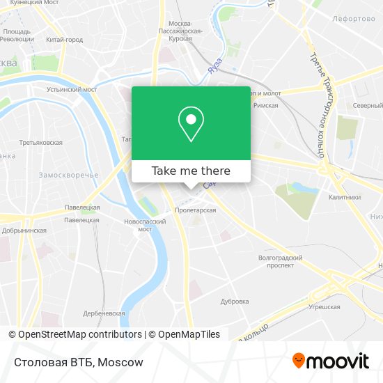 Столовая ВТБ map