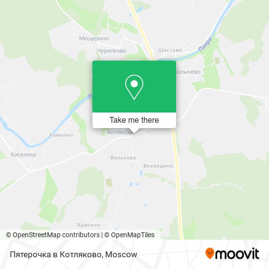 Пятерочка в Котляково map