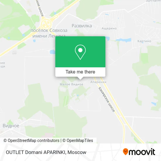 OUTLET Domani APARINKI map