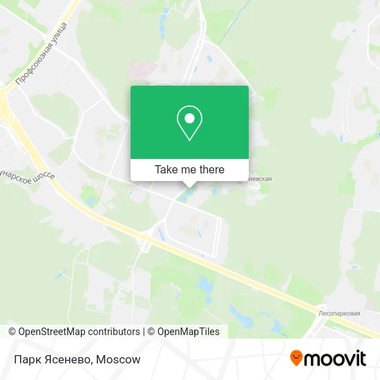 Парк  Ясенево map