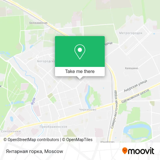 Янтарная горка map