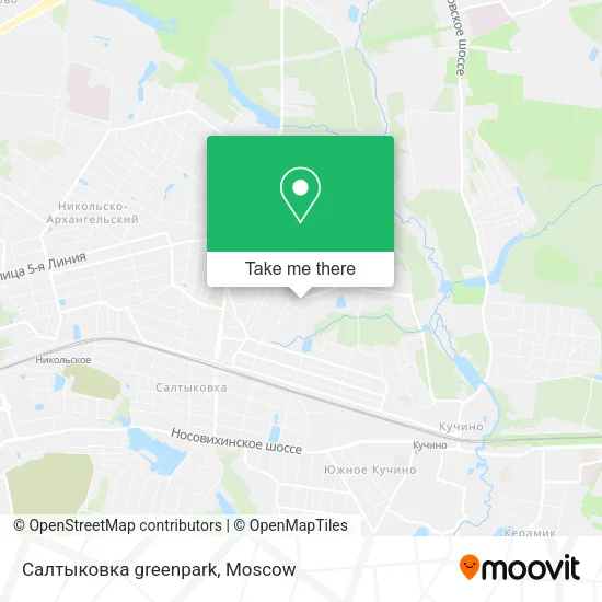 Салтыковка greenpark map