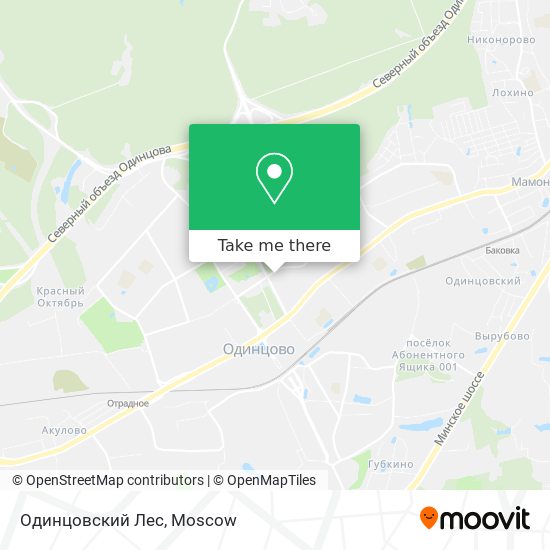 Одинцовский Лес map