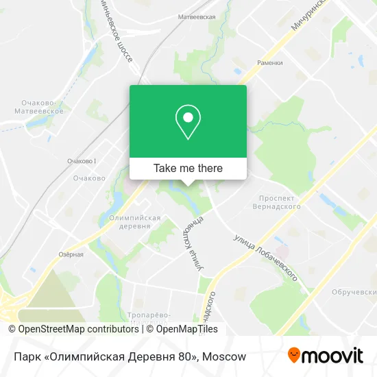 Парк «Олимпийская Деревня 80» map