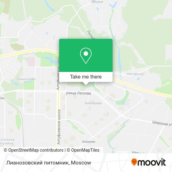 Лианозовский питомник map