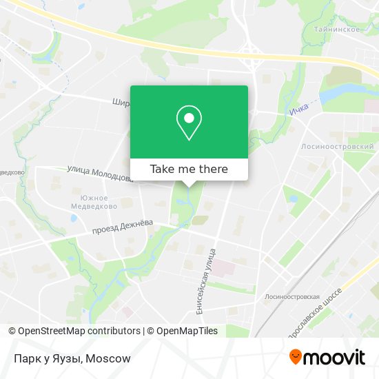 Парк у Яузы map