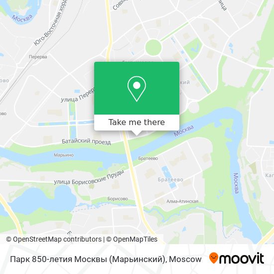 Парк 850-летия Москвы (Марьинский) map