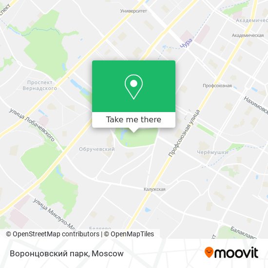 Воронцовский парк map
