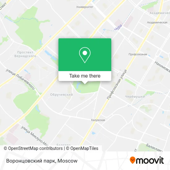 Воронцовский парк map