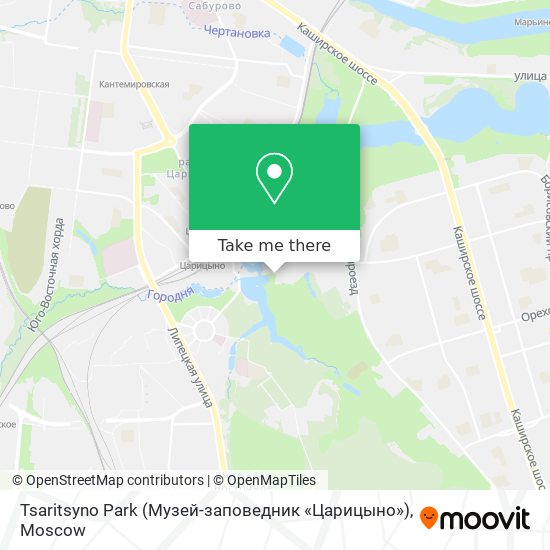 Tsaritsyno Park (Музей-заповедник «Царицыно») map