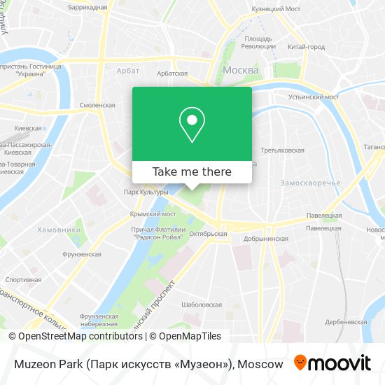 Muzeon Park (Парк искусств «Музеон») map