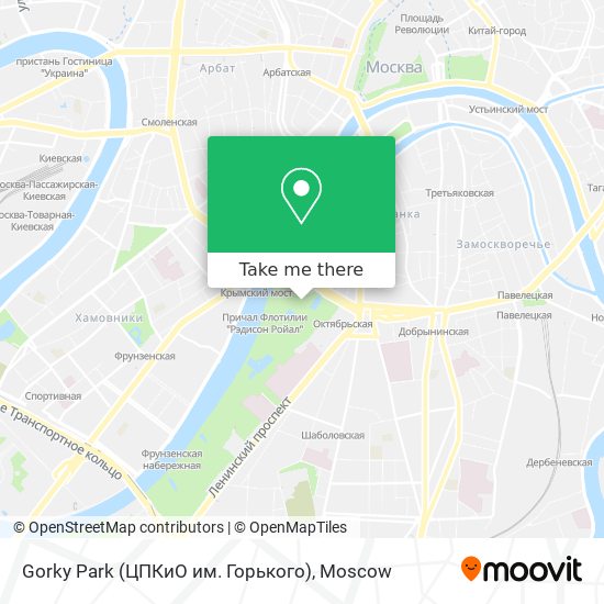 Gorky Park (ЦПКиО им. Горького) map