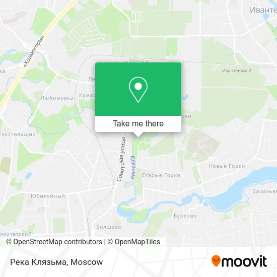 Река Клязьма map