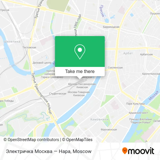 Электричка Москва — Нара map