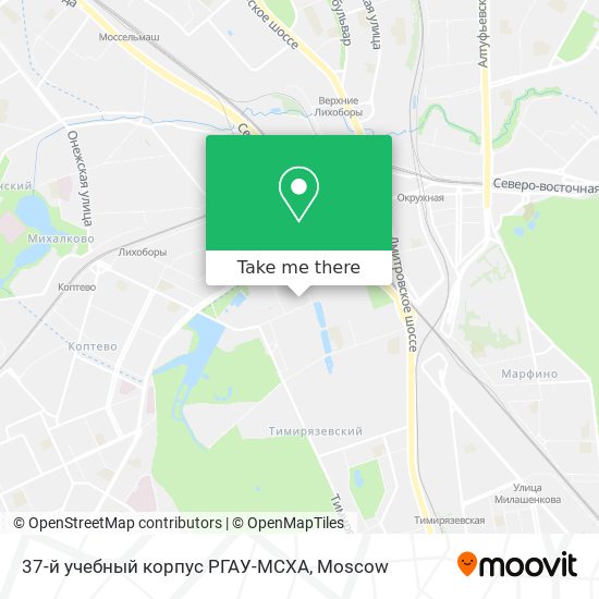 37-й учебный корпус РГАУ-МСХА map