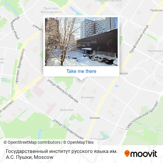 Государственный институт русского языка им. А.С. Пушки map