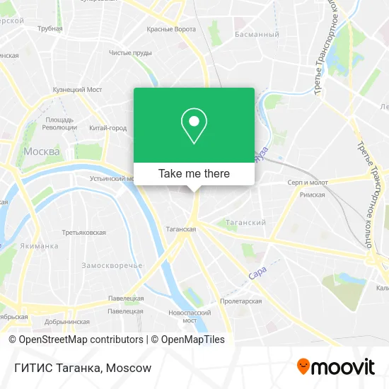 ГИТИС Таганка map