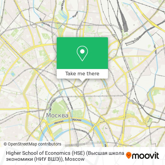 Higher School of Economics (HSE) (Высшая школа экономики (НИУ ВШЭ)) map