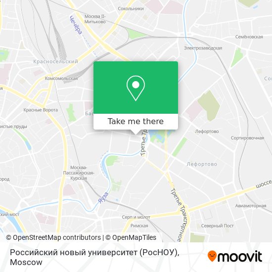 Российский новый университет (РосНОУ) map