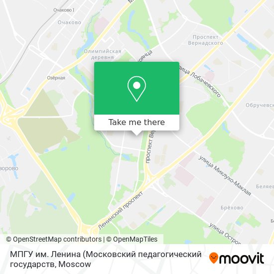 МПГУ им. Ленина map