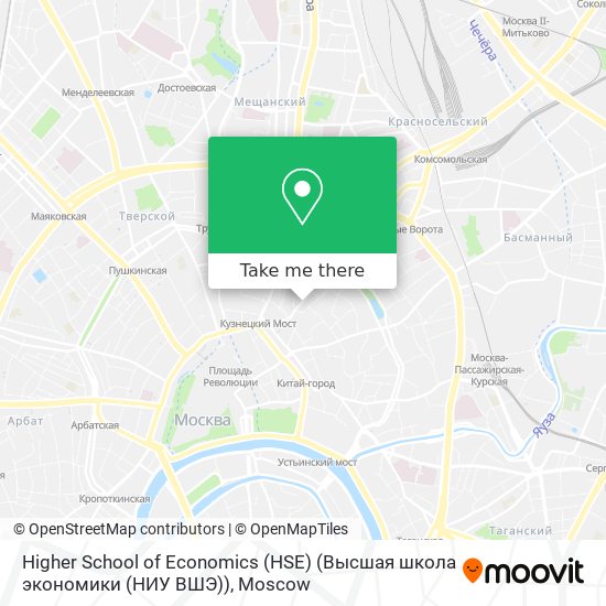 Higher School of Economics (HSE) (Высшая школа экономики (НИУ ВШЭ)) map