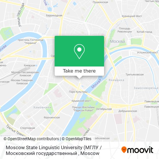 Moscow State Linguistic University map