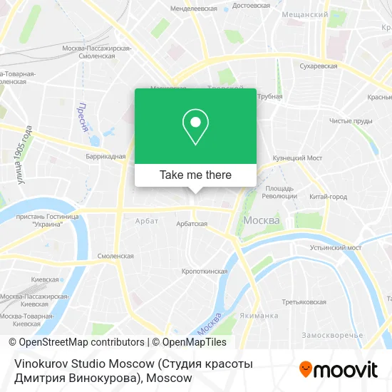 Vinokurov Studio Moscow (Студия красоты Дмитрия Винокурова) map