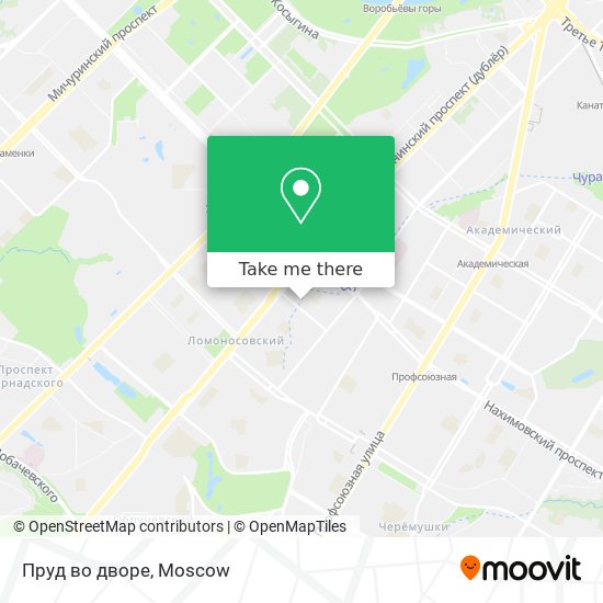 Пруд во дворе map