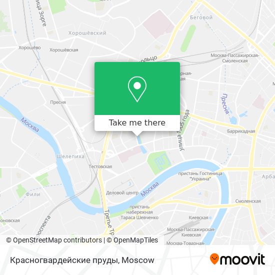 Красногвардейские пруды map